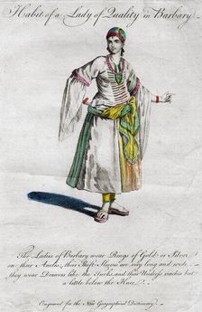 Habit of a Lady of Quality in Barbary 18th-19th century