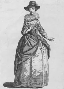 Habit of the Lady Mayoress of London in 1640 1776