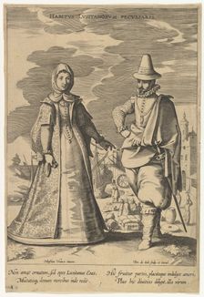 Habitus Lusitanorum Peculiaris, from Fashions of Different Nations.n.d. Creator: Pieter de Jode I