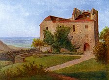 Habsburg Castle, near Aargau, Switzerland, 1902-1903. Creator: J Lange