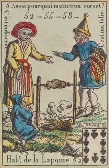 Hab.t de la Laponie from Playing Cards (for Quartets) Costumes des Peuples Étrangers..., 1700-1799. Creator: Anon