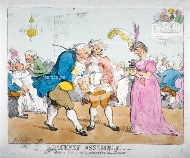 'Hackney Assembly. The Graces, the Graces, Remember the Graces', 1812. Artist: Anon