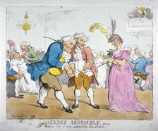 Hackney Assembly. The Graces, the Graces, Remember the Graces 1812. Artist: Anon