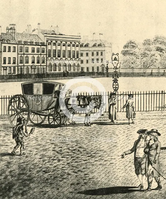 'Hackney-Coach', 1787, (1925). Creator: Unknown.