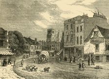 Hackney, Looking Towards the Church, 1840 (c1876). Creator: Unknown