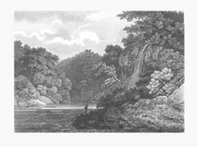 Hackfall, Yorkshire c1809. Creator: Letitia Byrne