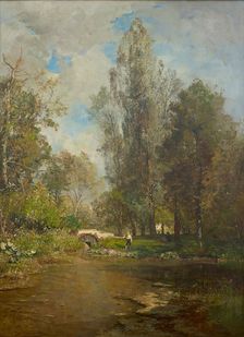 Hackinger Au, 1880. Creator: Emil Jakob Schindler