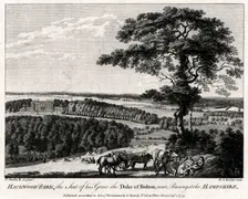 Hackwood Park, the Seat of his Grace the Duke of Bolton, near Basingstoke, Hampshire 1775.Artist: Michael Angelo Rooker