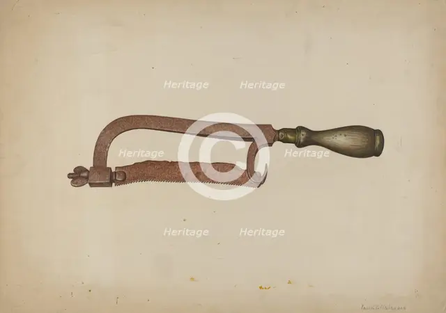 Hack Saw, c. 1938. Creator: Paul Poffinbarger.