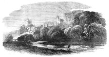 Haddon Hall, from the Bakewell-Road, 1854. Creator: S Read