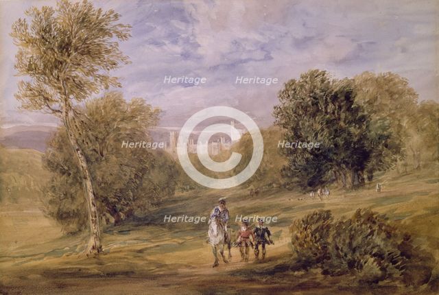 Haddon Hall from the Park, 1831. Creator: David Cox the Elder.