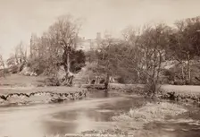 Haddon Hall from the River, Derbyshire, between 1870 and 1880. Creator: George Washington Wilson
