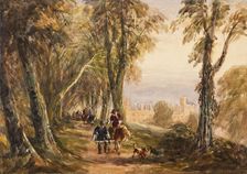 Haddon Hall in the Olden Time, c1810s-1840s. Creator: David Cox the Elder