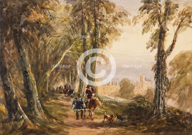 Haddon Hall in the Olden Time, c1810s-1840s. Creator: David Cox the Elder.