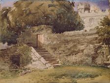 Haddon Hall, the River Steps, 1845. Creator: David Cox the Elder