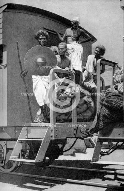 Hadendoan people, East Africa, 1922. Artist: Unknown