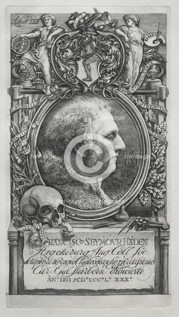 Hadeniana - Portrait of Sir Francis Seymour Haden, 1880. Creator: Charles William Sherborn (British, 1831-1912).