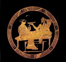 Hades and Persephone Banqueting: Altic Red-figure Kylix, c430 BC. Artist: Codrus Painter