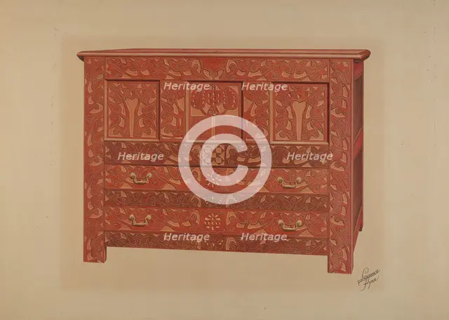 Hadley Chest, 1937. Creator: Lawrence Flynn.