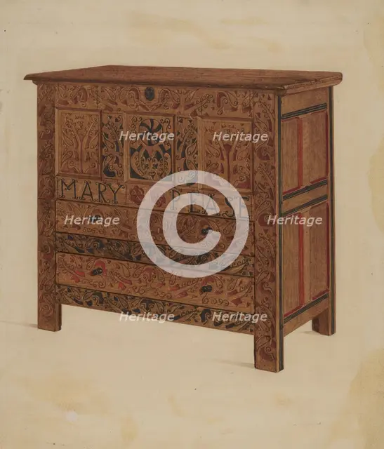 Hadley Chest, c. 1936. Creator: Lawrence Foster.
