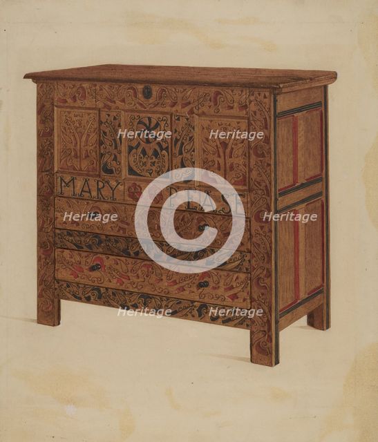 Hadley Chest, c. 1936. Creator: Lawrence Foster.