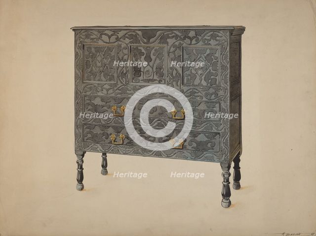 Hadley Chest (Hartford type), 1937. Creator: Harold Merriam.