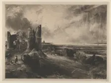Hadleigh Castle: Large Plate, 1830-32. Creator: David Lucas