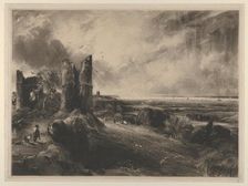 Hadleigh Castle: Large Plate, 1830-32. Creator: David Lucas