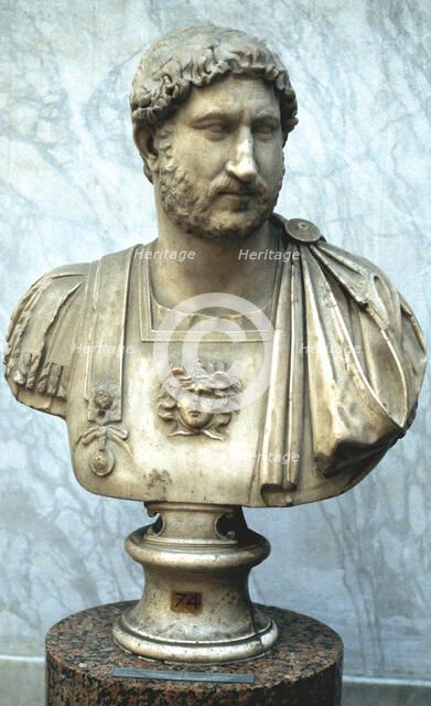 Hadrian, Roman Emperor from 117. Artist: Unknown