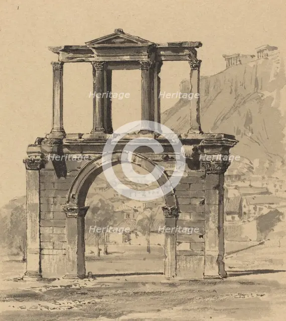 Hadrian's Arch, 1890. Creator: Themistocles von Eckenbrecher.