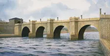 Hadrian's Wall Chesters Bridge Abutment, c2nd century, (c1990-2010). Artist: Frank Gardiner