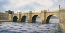 Hadrian's Wall Chesters Bridge Abutment, c2nd century, (c1990-2010). Artist: Frank Gardiner