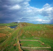 Hadrian's Wall, looking east to Milecastle, 2nd century