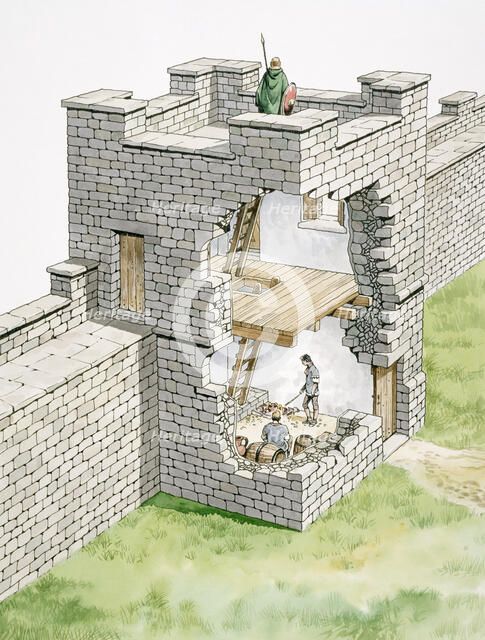 Hadrian's Wall: Banks East Turret, c2nd century, (1990-2010). Artist: Philip Corke.