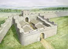 Hadrians Wall Cawfields Milecastle, c2nd century, (1990-2010). Artist: Philip Corke