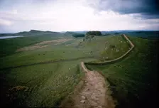 Hadrians Wall. Looking east to Cuddy's Crag, c20th century. Artist: CM Dixon