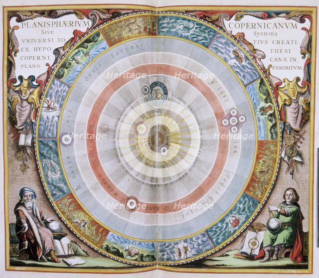 Haemisphaeri Graphicum Coeli Tiet, 1660. Creator: Andreas Cellarius.