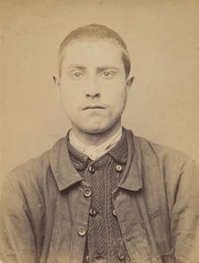 Haesig. Léon. 18 ans, né à St-Denis. Chaudronnier. Disposition du Préfet de Police. 14/4/94., 1894. Creator: Alphonse Bertillon