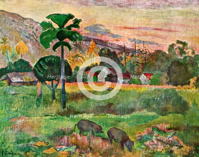 'Haere Mai', 1891 (1939).Artist: Paul Gauguin