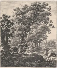 Hagar Consoled by the Angel, 17th century. Creator: Anthonie Waterloo