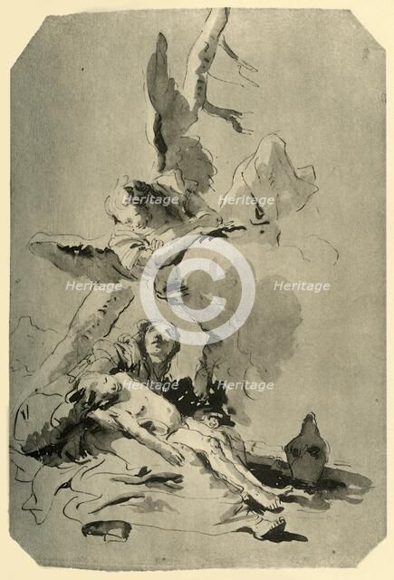 'Hagar and Ishmael', 1735, (1928). Artist: Giovanni Battista Tiepolo.