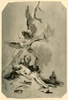 Hagar and Ishmael 1735, (1928). Artist: Giovanni Battista Tiepolo