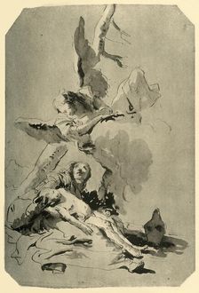 Hagar and Ishmael 1735, (1928). Artist: Giovanni Battista Tiepolo