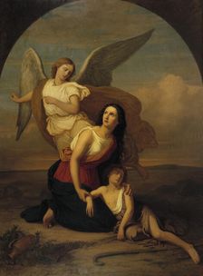 Hagar and Ishmael, 1858. Creator: Erik Johan Lofgren