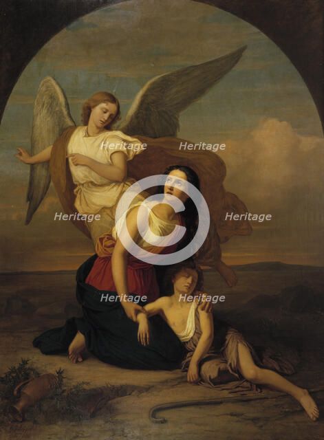 Hagar and Ishmael, 1858. Creator: Erik Johan Lofgren.