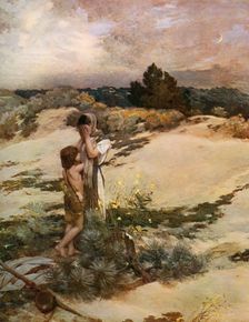 Hagar and Ishmael 1880, (1912).Artist: Jean-Charles Cazin