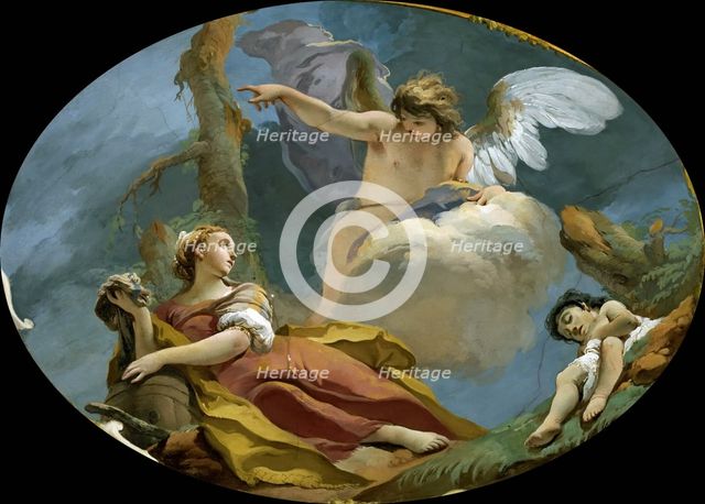 Hagar And Ishmael In The Desert, ca 1728. Creator: Tiepolo, Giambattista (1696-1770).