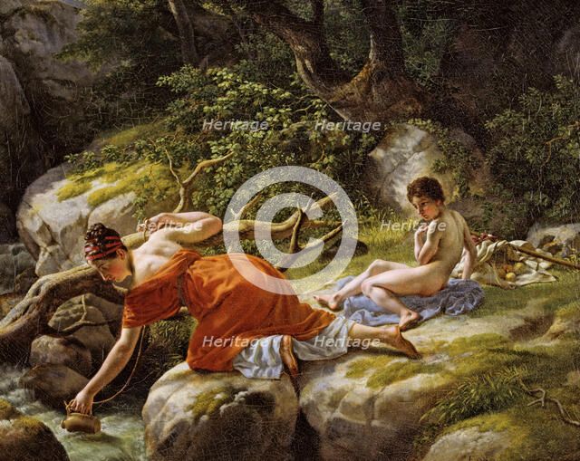 Hagar and Ismael in the Desert, 1812. Creator: CW Eckersberg.