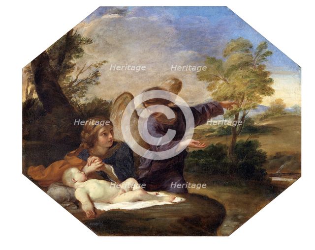 'Hagar and the Angel', 1616-1661. Creator: Andrea Sacchi.