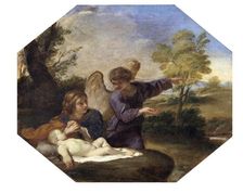 Hagar and the Angel 1616-1661. Artist: Andrea Sacchi
